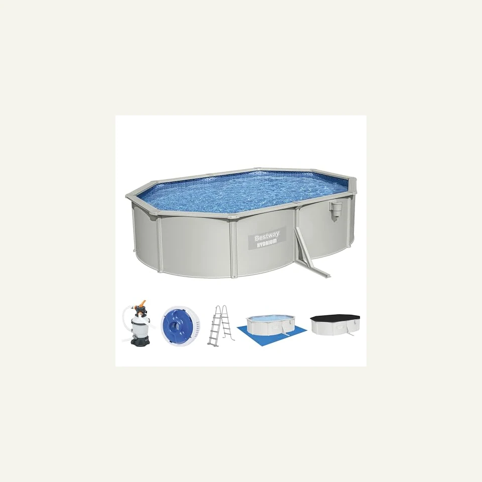Bestway Hydrium 500 × 360 × 120, 500 × 360 × 120 cm, Stahlwand und Sandfilter: Hauptansicht