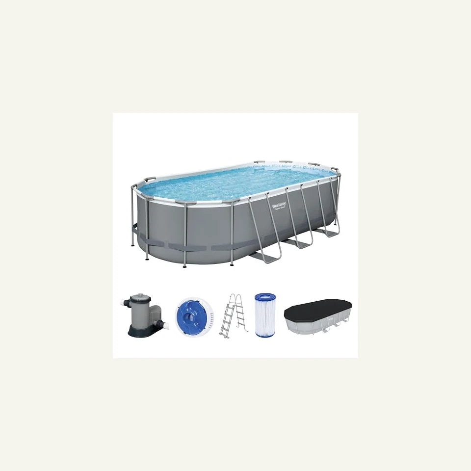 Bestway Power Steel 549 × 274 × 122, 549 × 274 × 122 cm, 13.430 l und Filterpumpe: Hauptansicht