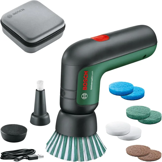 Hauptansicht von Bosch UniversalBrush · Elektrische Reinigungsbürste mit 10 Aufsätzen
