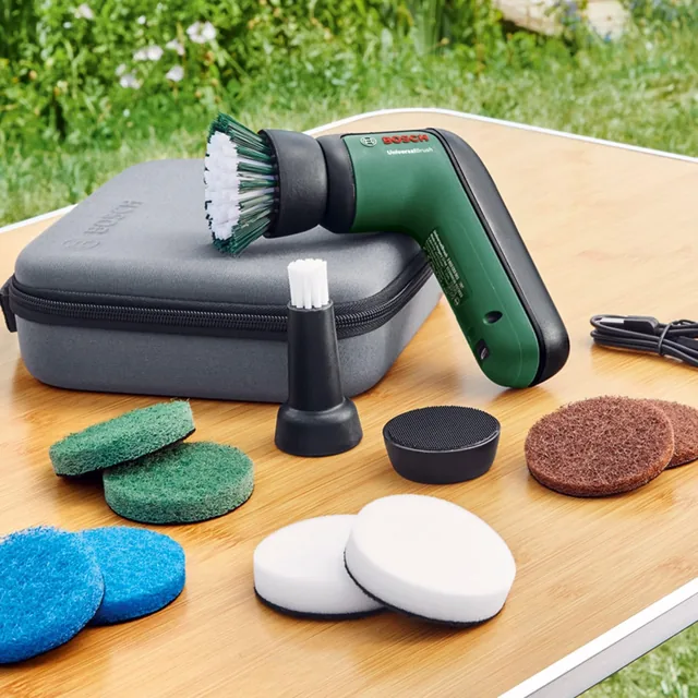 Hauptansicht von Bosch UniversalBrush · Elektrische Reinigungsbürste mit 10 Aufsätzen