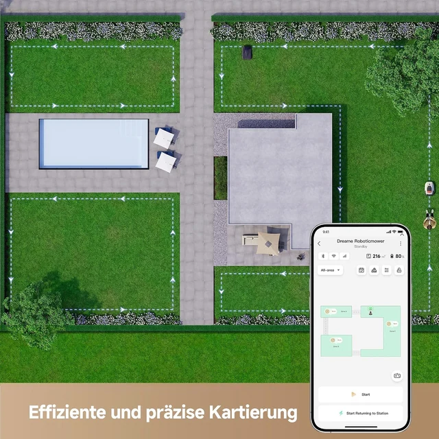 Hauptansicht Dreame A1 Pro, bis 2.000 m², OmniSense 3D und kabellose Einrichtung