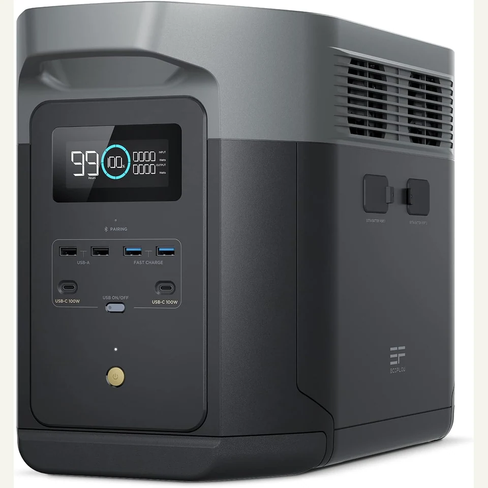 EcoFlow DELTA 2 Max, 2.048 Wh, 2.400 W, LiFePO4 und bis 6 kWh: Hauptansicht