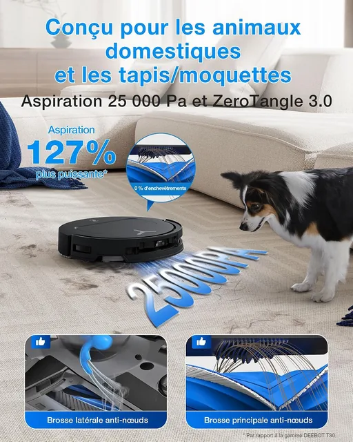Hauptansicht von ECOVACS DEEBOT T50 OMNI Gen3 · Saug- und Wischroboter 25 000 Pa