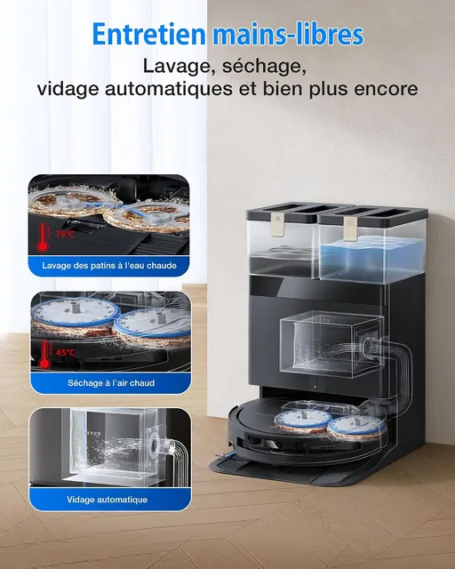 Hauptansicht von ECOVACS DEEBOT T50 OMNI Gen3 · Saug- und Wischroboter 25 000 Pa