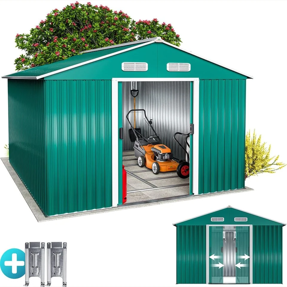 GARDEBRUK XXXL 8 m², 8 m² / 15 m³, Fundament und Schiebetür: Hauptansicht