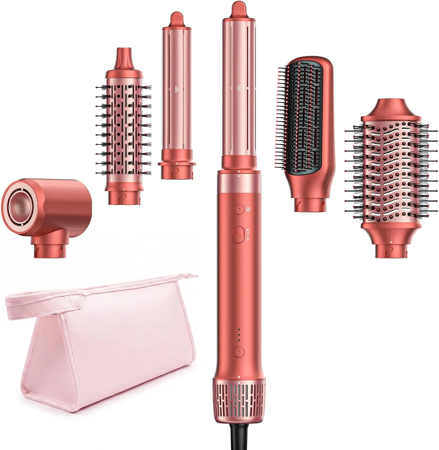 HITTIONA Air Styler · Warmluftbürste 6-in-1 Himbeerrot: Hauptansicht