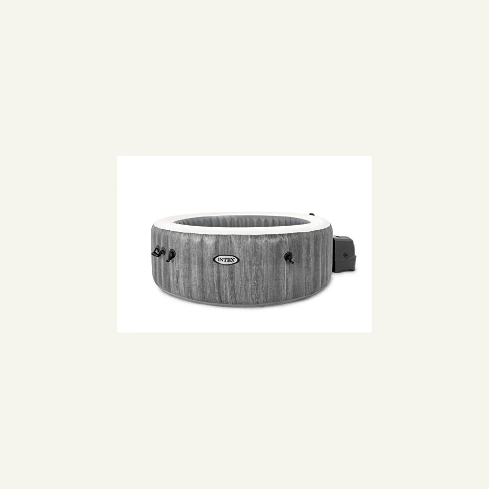 Intex PureSpa Greywood Deluxe 4, 4 Personen, 795 l, 140 Düsen und Heizung: Hauptansicht
