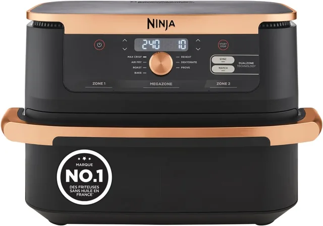 Hauptansicht von Ninja Foodi FlexDrawer AF500EUCP · Heißluftfritteuse 10,4 L mit 2 Zonen