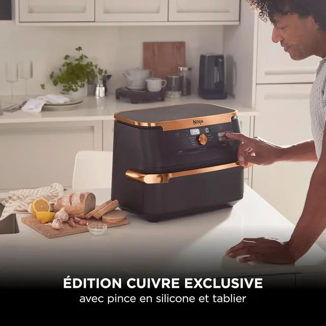 Hauptansicht von Ninja Foodi FlexDrawer AF500EUCP · Heißluftfritteuse 10,4 L mit 2 Zonen