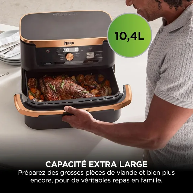 Hauptansicht von Ninja Foodi FlexDrawer AF500EUCP · Heißluftfritteuse 10,4 L mit 2 Zonen