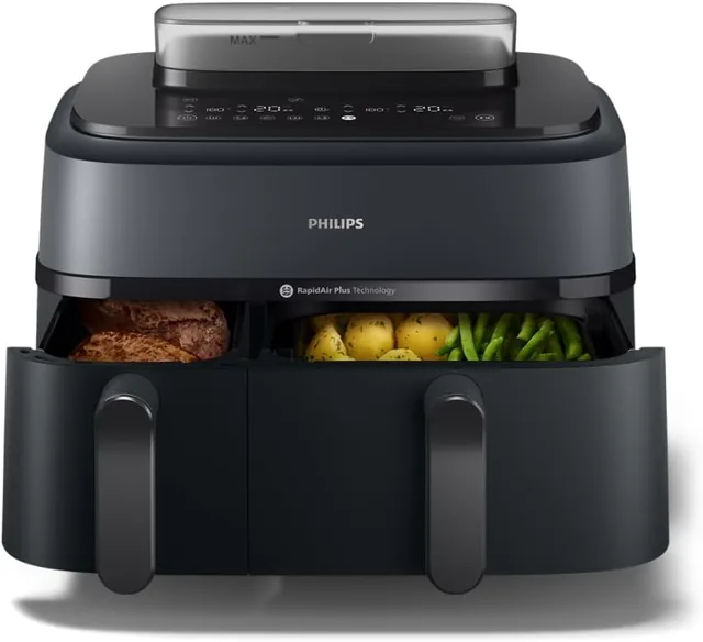 Hauptansicht von Philips Airfryer Serie 5000 · Doppelkorb 9 L mit Dampffunktion