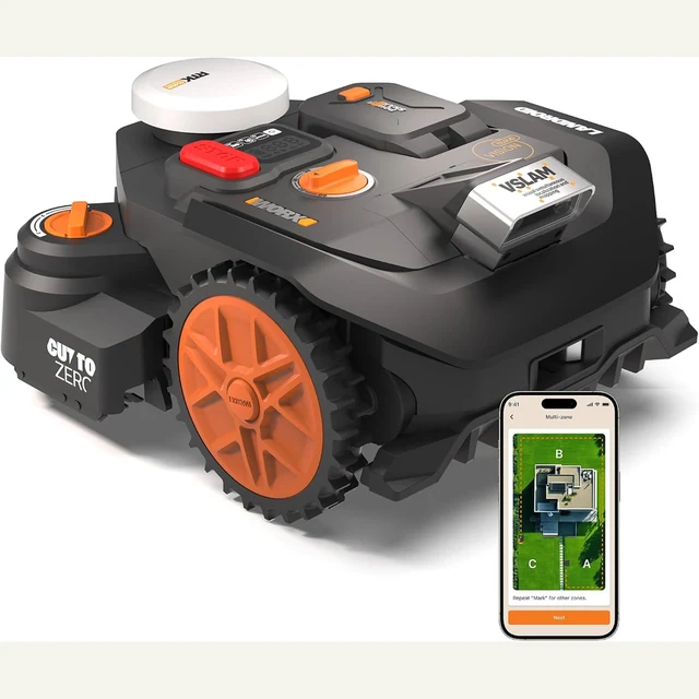 Hauptansicht WORX Landroid Vision Cloud WR306E, bis 600 m², VSLAM + RTK Cloud ohne Begrenzungskabel